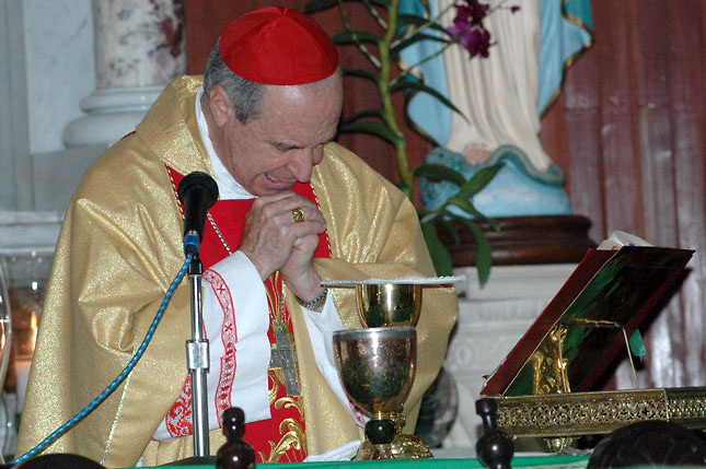 Cardenal pide bendición y bienestar para el pueblo en el año 2015