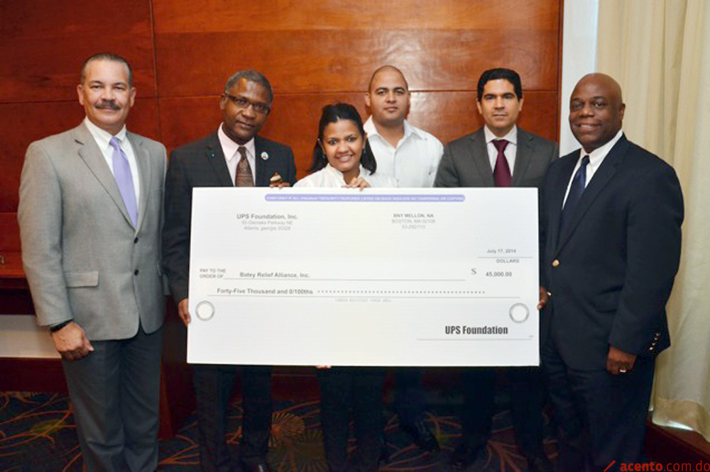 The UPS Foundation dona $45,000 dólaresa Batey Relief Alliance Dominicana