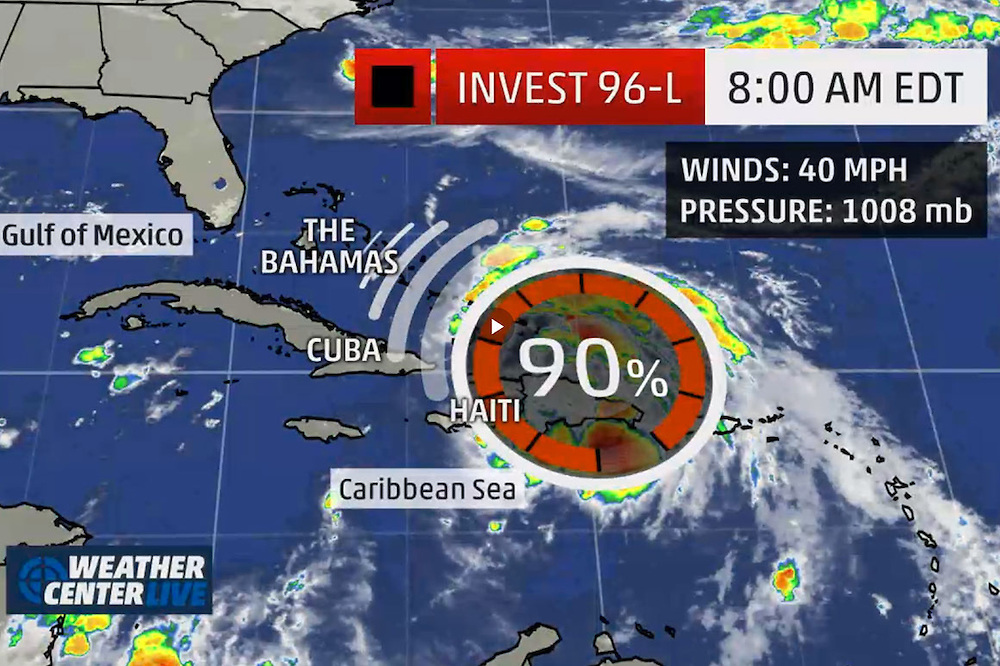 Continuarán lluvias por disturbio tropical; se convertirá en tormenta sobre Bahamas