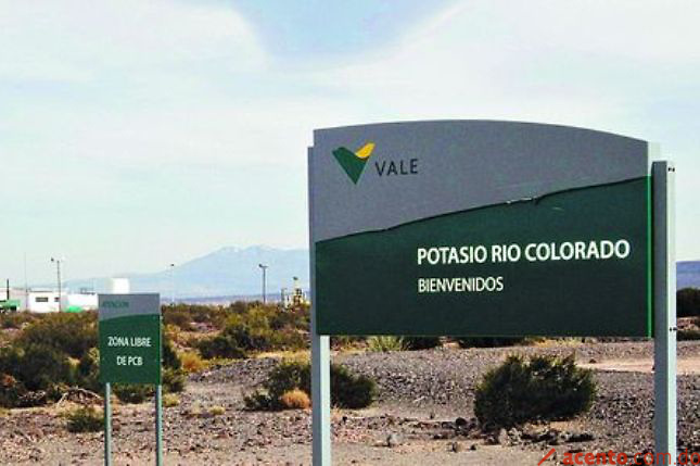Brasileña Vale notifica a Argentina suspensión indefinida de mina de potasio