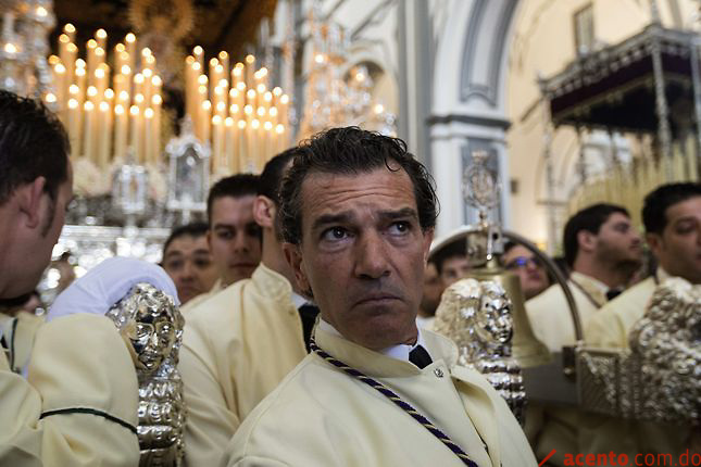 Antonio Banderas, un cofrade más en la Semana Santa de su natal Málaga