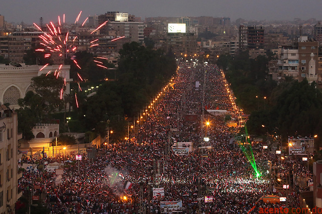 Júbilo en Egipto con la destitución de Mohamed Mursi como presidente.