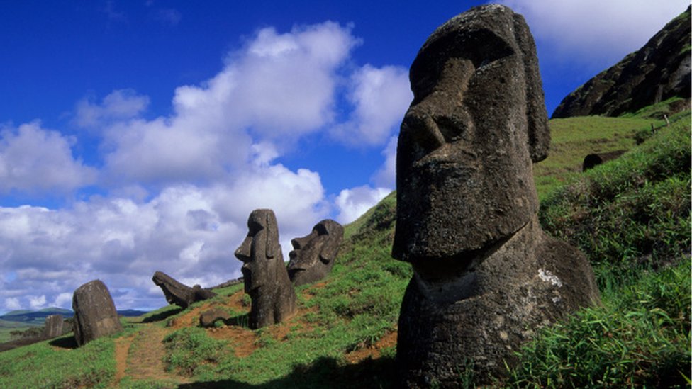 Chile: la teoría que explica la ubicación de los moais en la Isla de Pascua