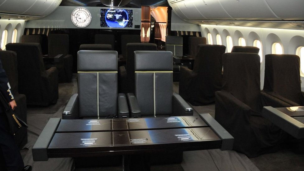 Así es por dentro el lujoso avión presidencial de México que AMLO puso a la venta como parte de su plan de austeridad