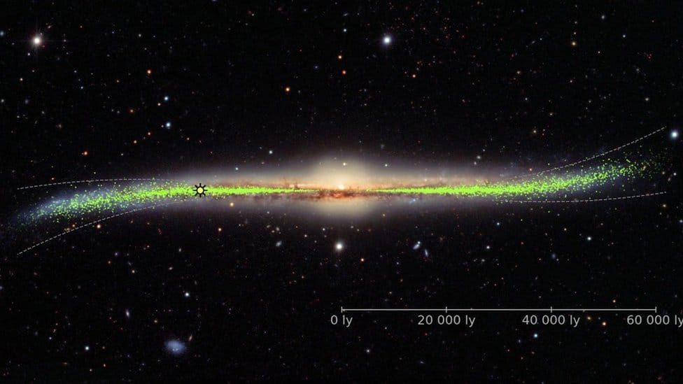 Vía Láctea: el sorprendente mapa que muestra que nuestra galaxia está 