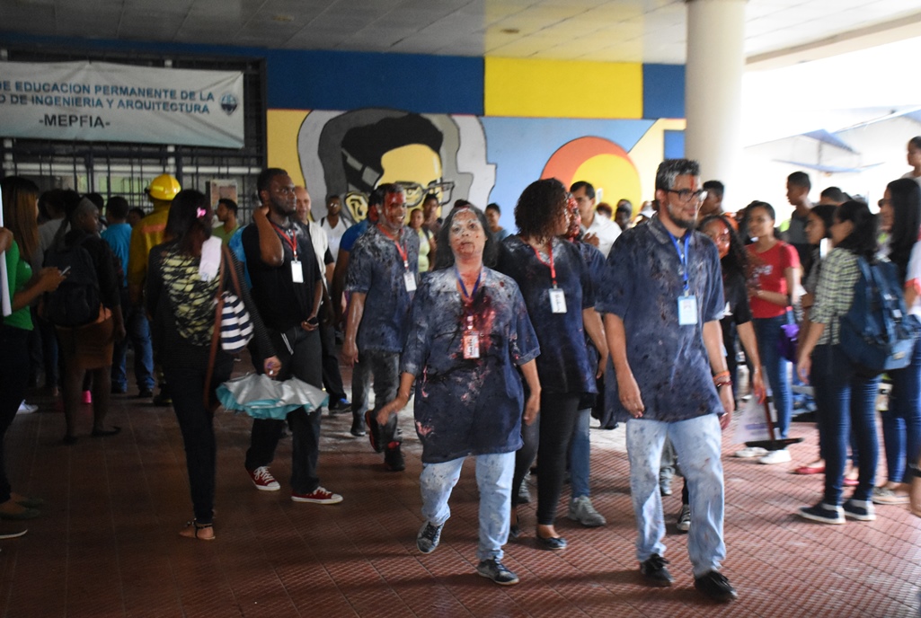 UASD realiza simulacro de terremoto en la Facultad de Ingeniería y Arquitectura