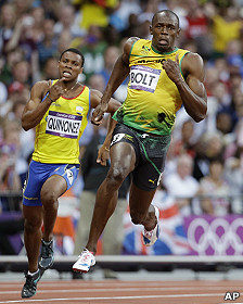 Londres 2012: cómo es competir con Usain Bolt