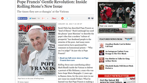 Por primera vez un Papa en la portada de Rolling Stone