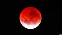 La “luna de sangre” deja imágenes únicas