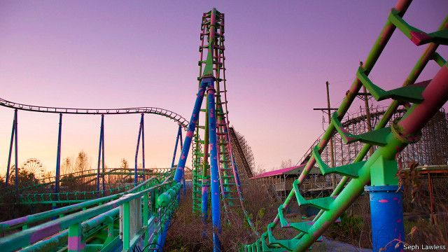 Inquietantes imágenes de Seph Lawless de parques de atracciones abandonados