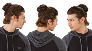 El moño postizo se impone en la moda del peinado para hombres en EE.UU.