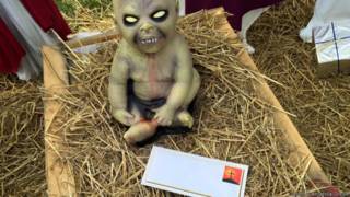 El nacimiento zombie que genera protestas en Estados Unidos