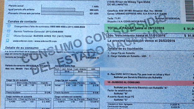 El “tarifazo” eléctrico que causa polémica en Argentina