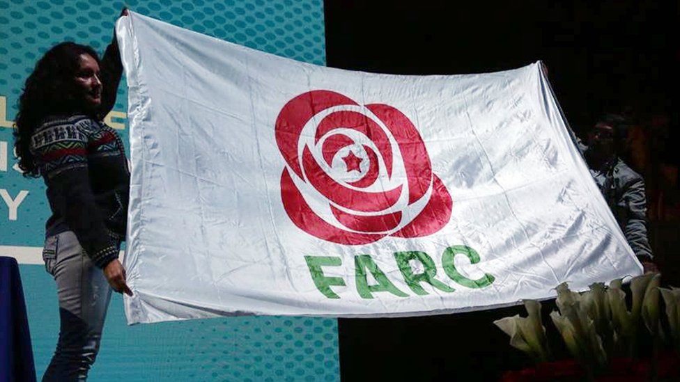 El nuevo nombre y logo de las FARC, la antigua guerrilla de Colombia que ahora es su más joven partido político