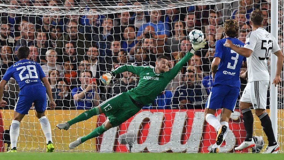 Qarabag FK, el club de fútbol que surgió de un pueblo fantasma de la era soviética, fue goleado en su debut en la Champions League