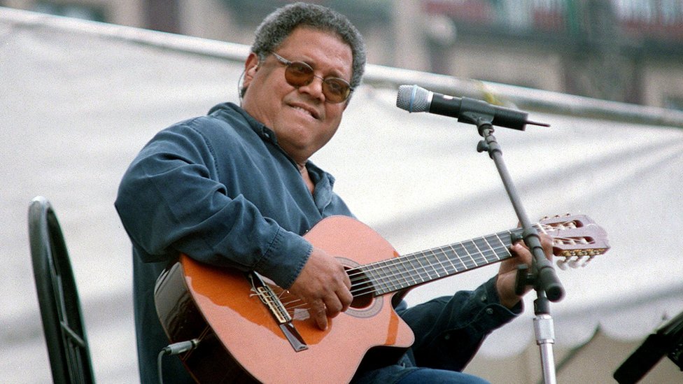 La cantante Haydée Milanés, hija del legendario músico cubano Pablo Milanés: 