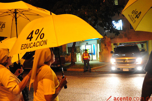 Protesta por la educación frente al congreso