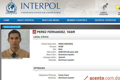 Yasir Pérez fue acusado espionaje en 2006: Es buscado por la INTERPOL