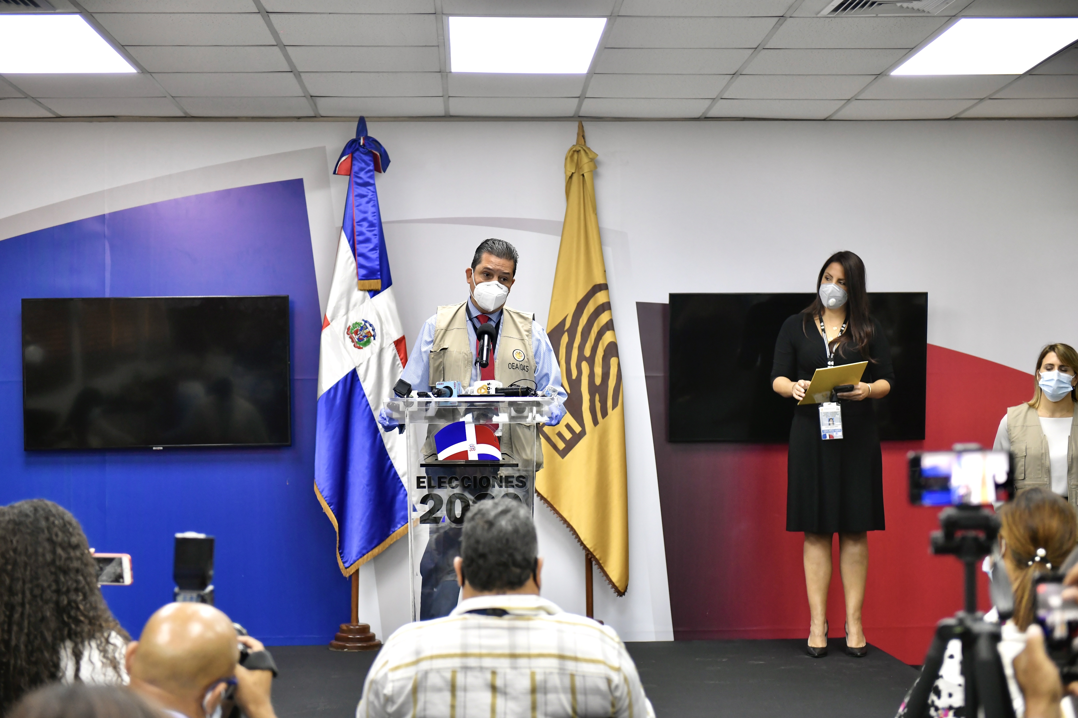Observadores de la  OEA visitan JCE para preparativos de elecciones del 5 de julio