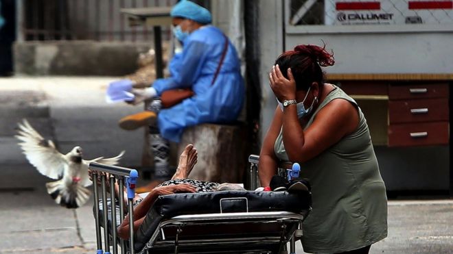 Coronavirus en Honduras: las imágenes que muestran la saturación de hospitales en el país por el covid-19