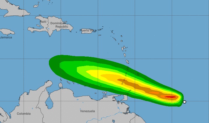 Gonzalo aún no es huracán y predicción lo aleja de R. Dominicana