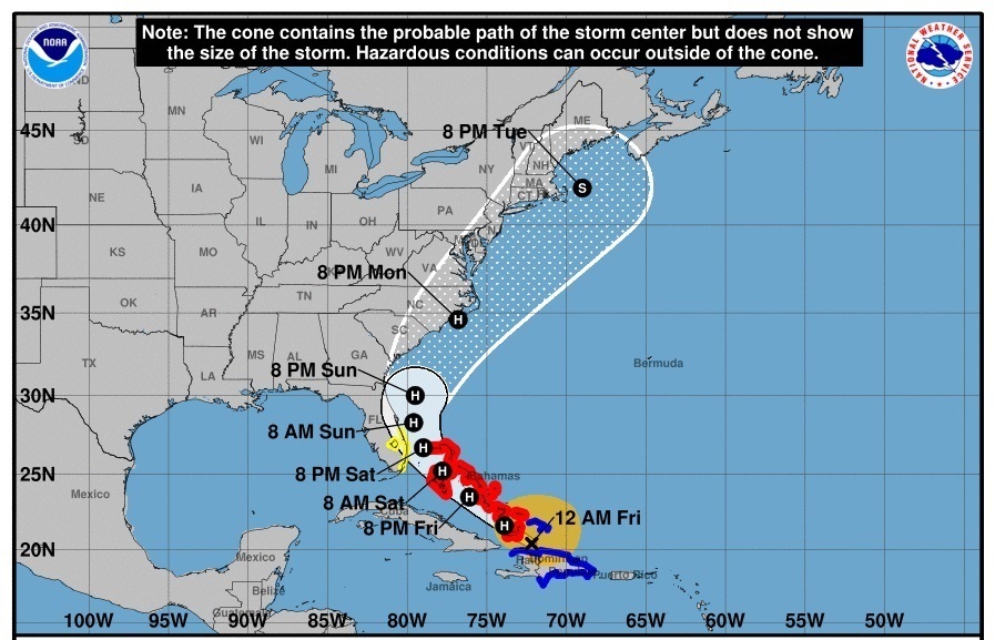 El huracán Isaías sacude Turcos y Caicos en su avance hacia Bahamas