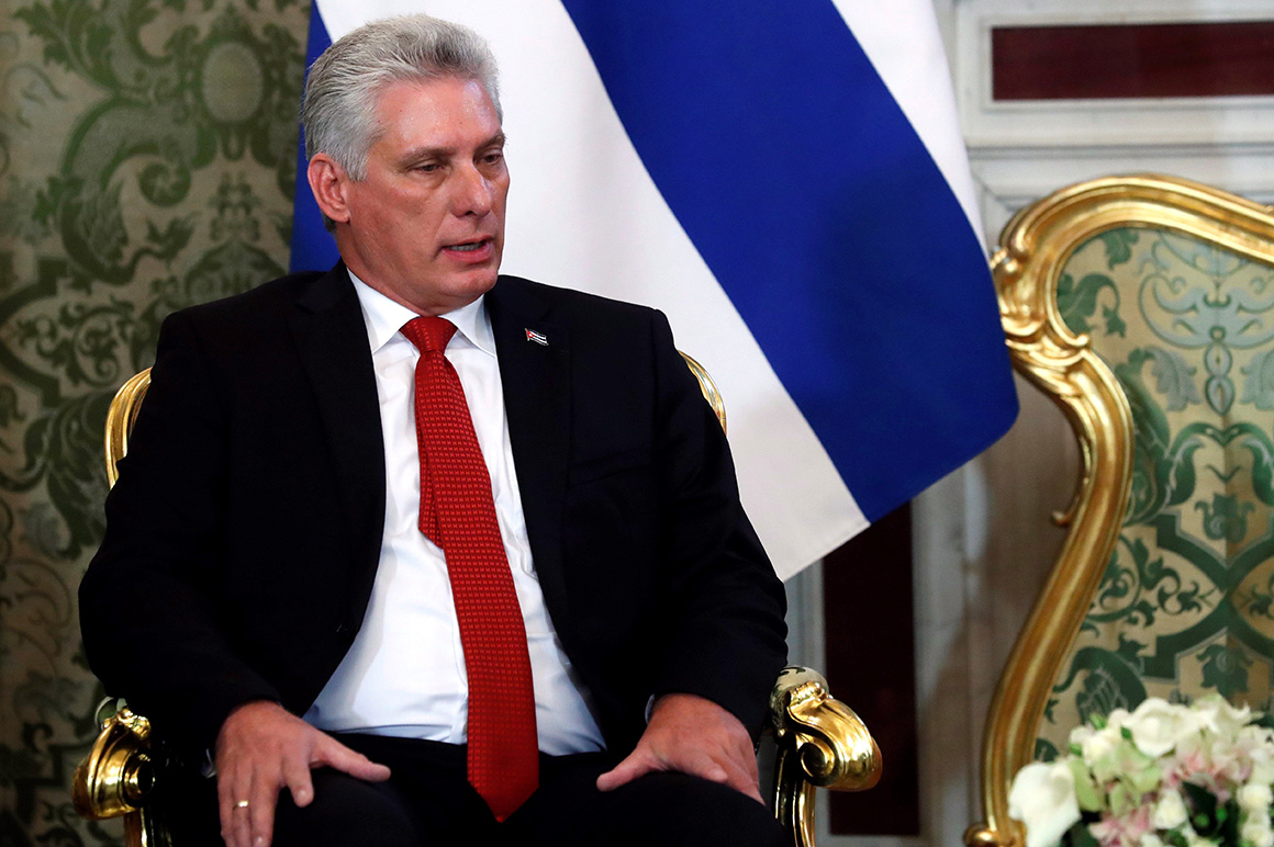 Presidente cubano acusa a Pompeo de promover la intervención contra Venezuela