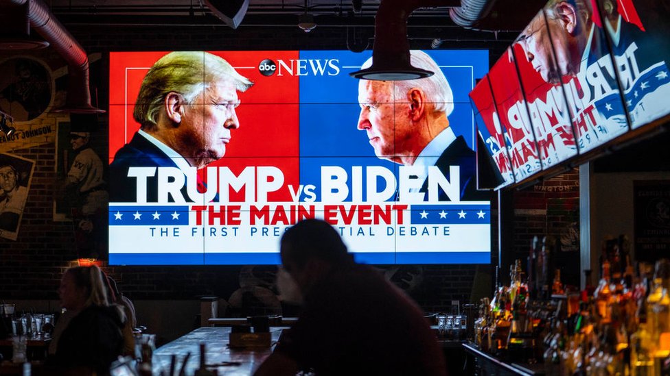 Debate Trump vs Biden: lo que el caótico enfrentamiento entre los candidatos a la presidencia muestra sobre el deterioro político de EE.UU.