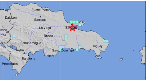 Temblor de magnitud 4.8 se registra en Samaná