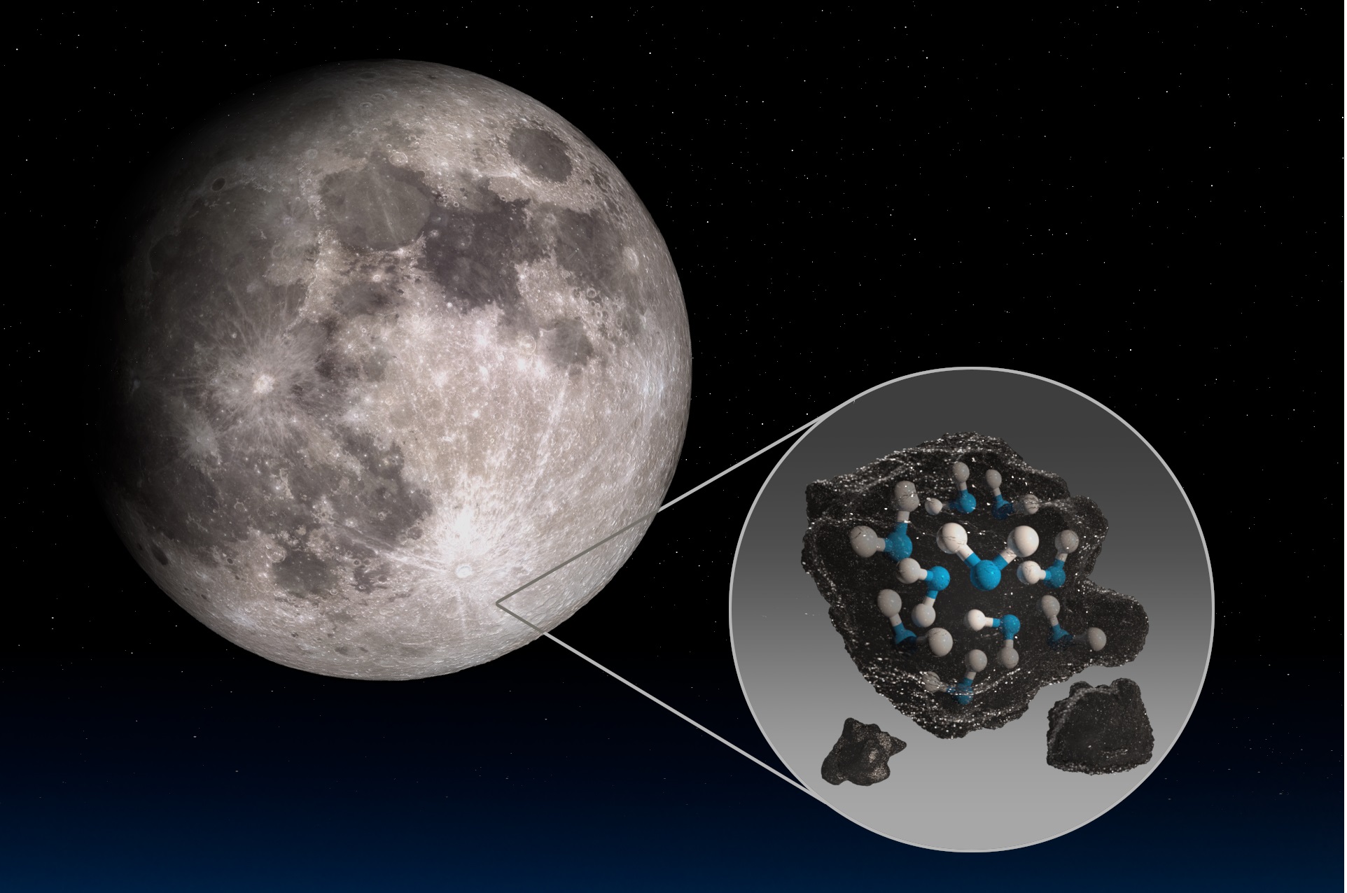 NASA: Aún no se sabe si agua lunar puede usarse como recurso