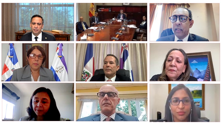Poder Judicial dominicano y español en encuentro virtual