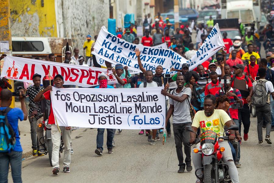 Protestan en Haití contra incremento de la violencia