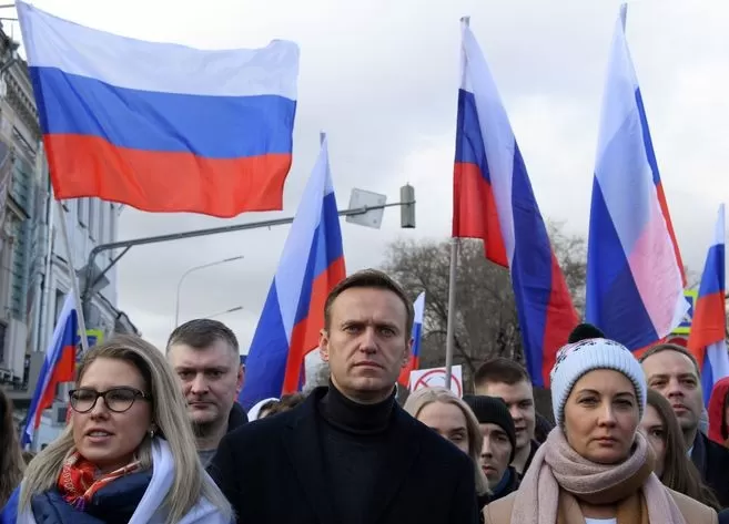 El opositor ruso Alexéi Navalni, detenido nada más llegar a Moscú