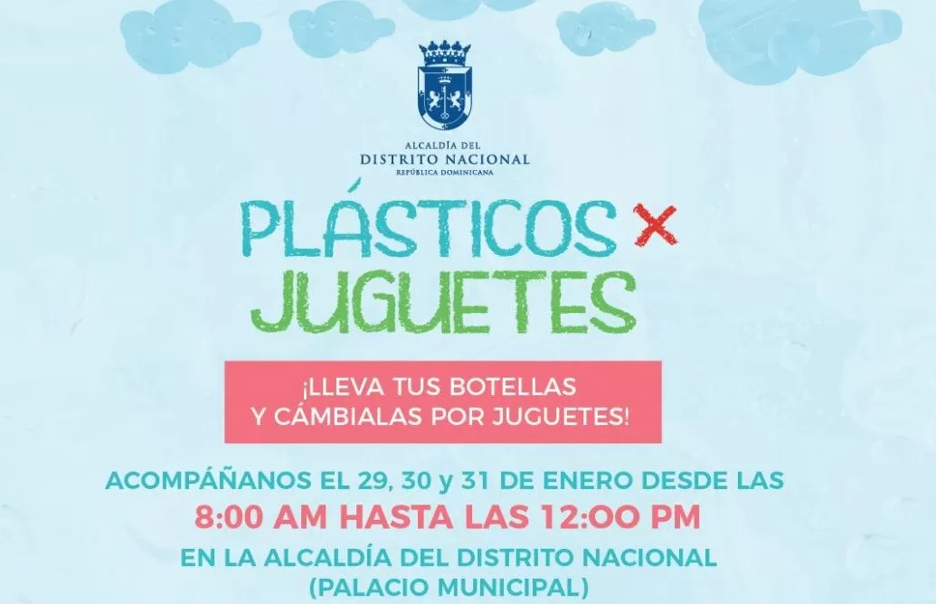  Alcaldía del Distrito cambiará plásticos por juguetes el fin de semana