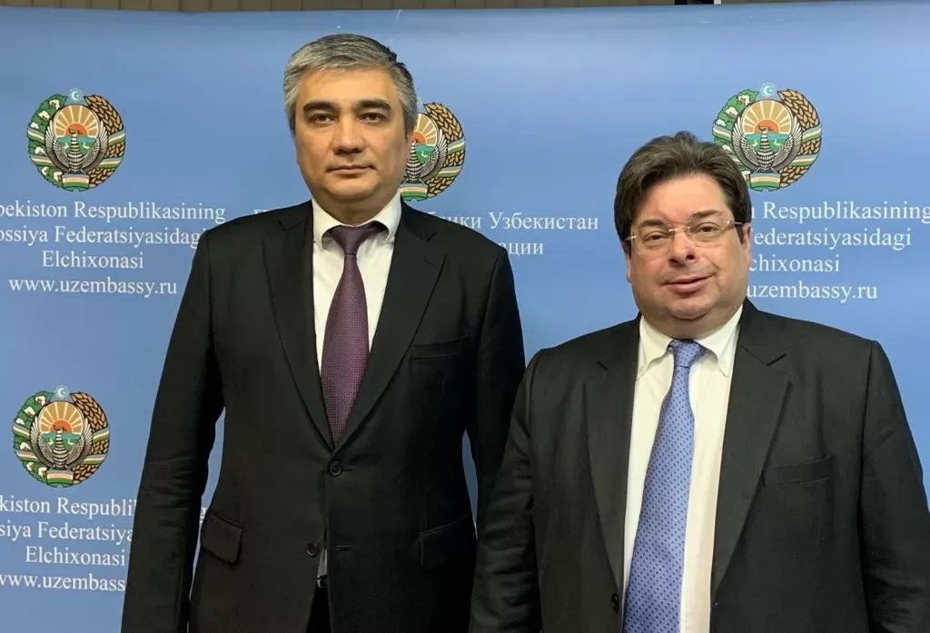 Embajador dominicano en Rusia se reúne con su homólogo de Uzbekistan