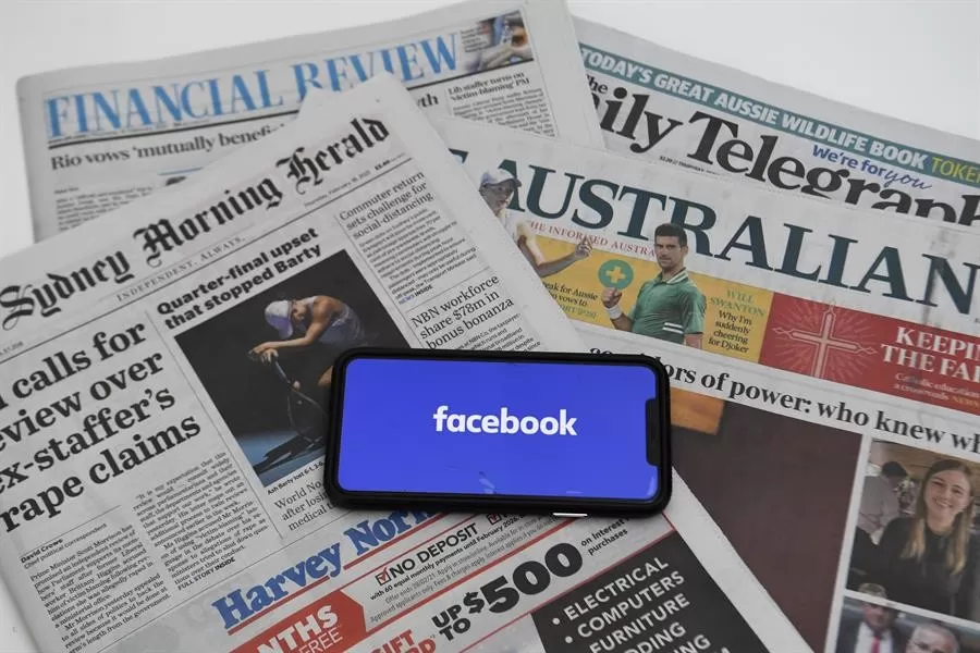 Facebook acuerda con tres editores australianos el pago por noticias
