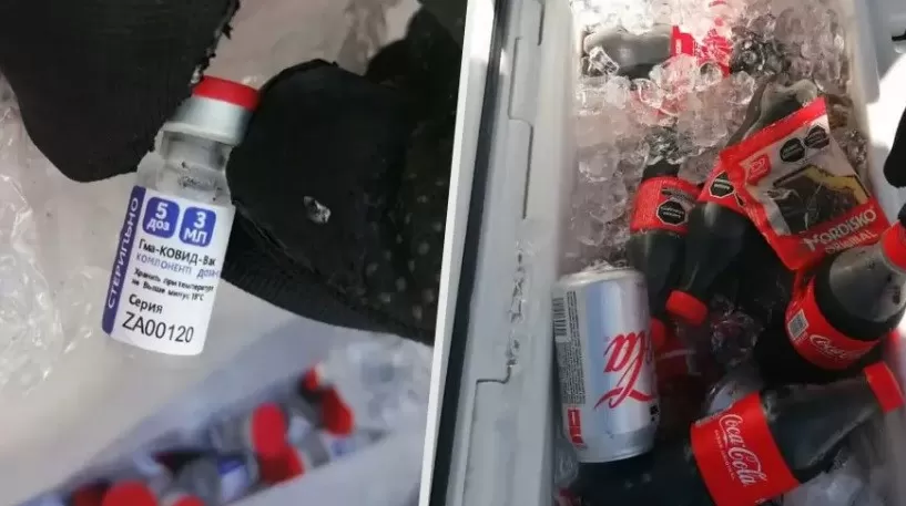 Decomisa 1,155 vacunas covid que iban de contrabando a Honduras, entre Coca Colas