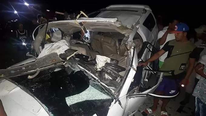 Cinco muertos y tres heridos en accidente de tránsito en provincia Independencia
