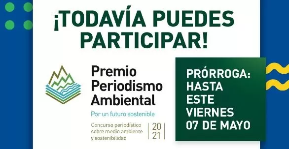 Anuncian prórroga hasta el 7 de mayo para concursar en Premio Periodismo Ambiental