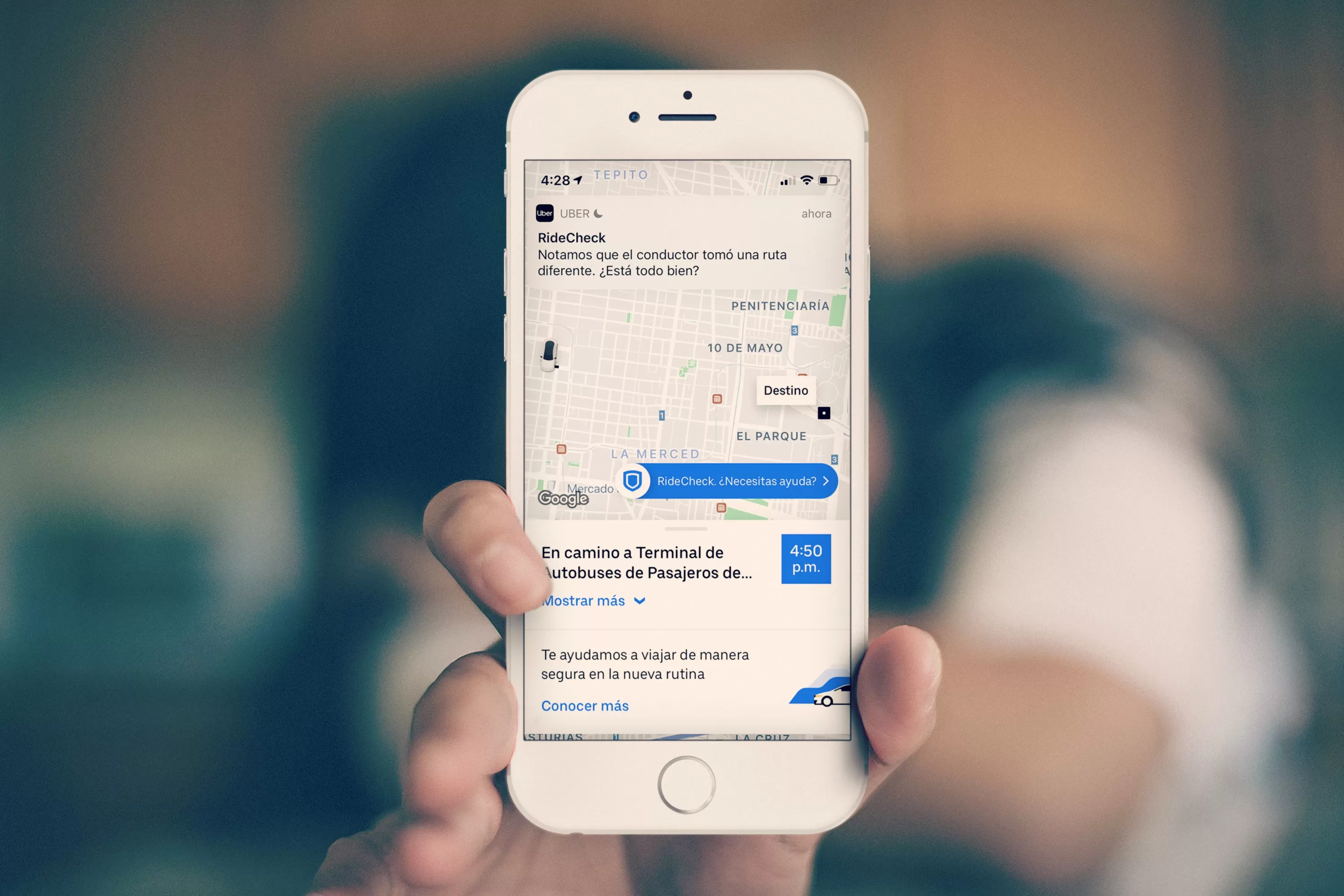 RideCheck, tecnología que utilizará Uber para detectar desviaciones en las rutas