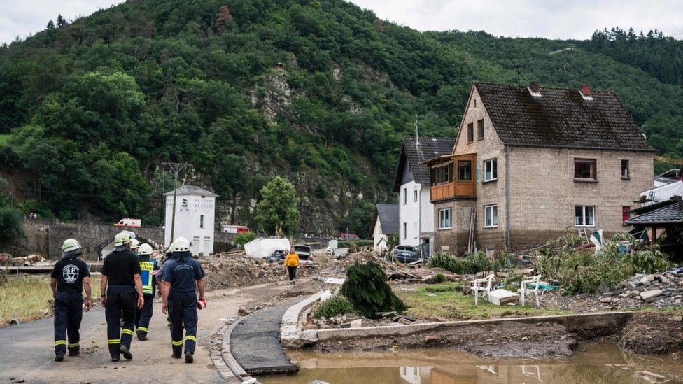 Inundaciones en Alemania: Schuld, el pueblo arrasado casi por completo tras las graves inundaciones en ese país