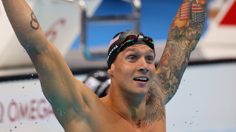 Tokio: el estadounidense Caeleb Dressel gana el oro y bate el récord en los 100 metros estilo libre de natación en los Juegos Olímpicos