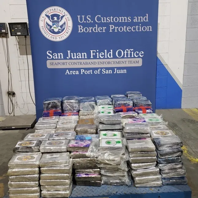 Confiscan en Puerto Rico cocaína valorada en US$13,9 millones procedente de RD