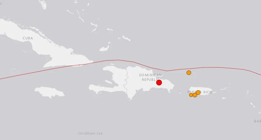 Temblor de magnitud 4.7 se siente en Santo Domingo