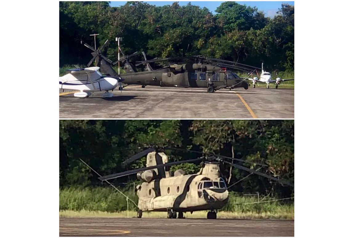 Helicópteros norteamericanos aterrizaron para reabastecerse de combustible