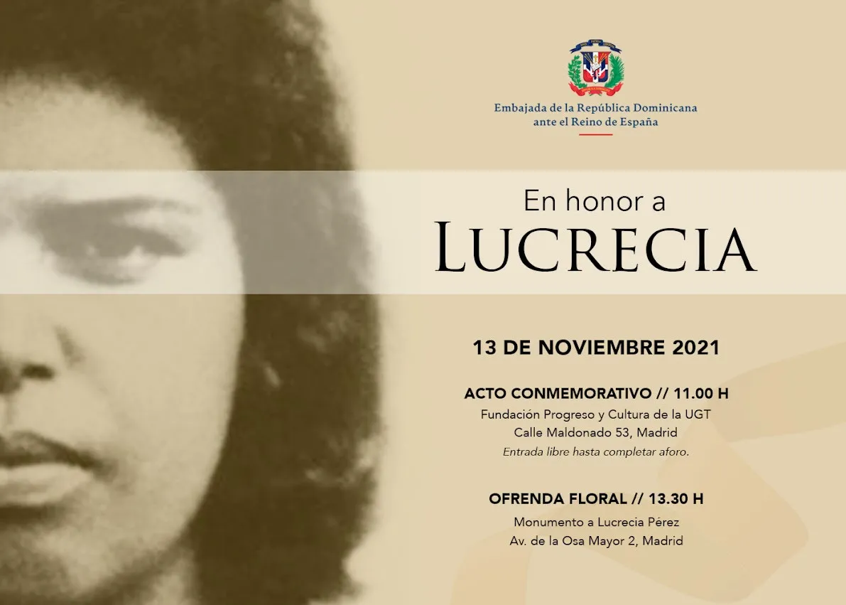 Acto en conmemoración del 29 aniversario del asesinato de la dominicana Lucrecia Pérez Matos