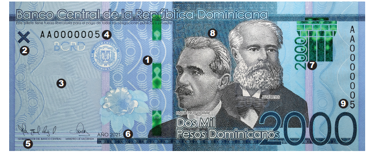 Banco Central emite billete de RD$ 2 mil pesos