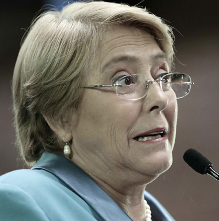 Michelle Bachelet, Darren Walker y Mark Malloch-Brown