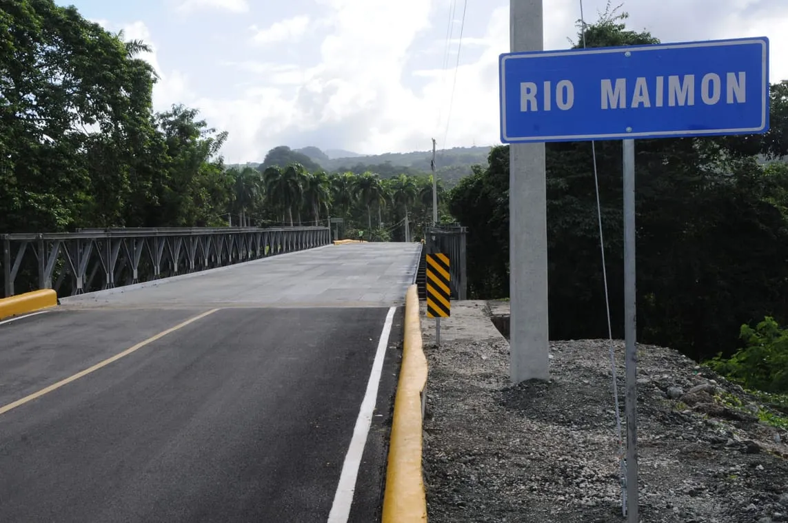 Inauguran puente Los Caños sobre el río Maimón en Puerto Plata