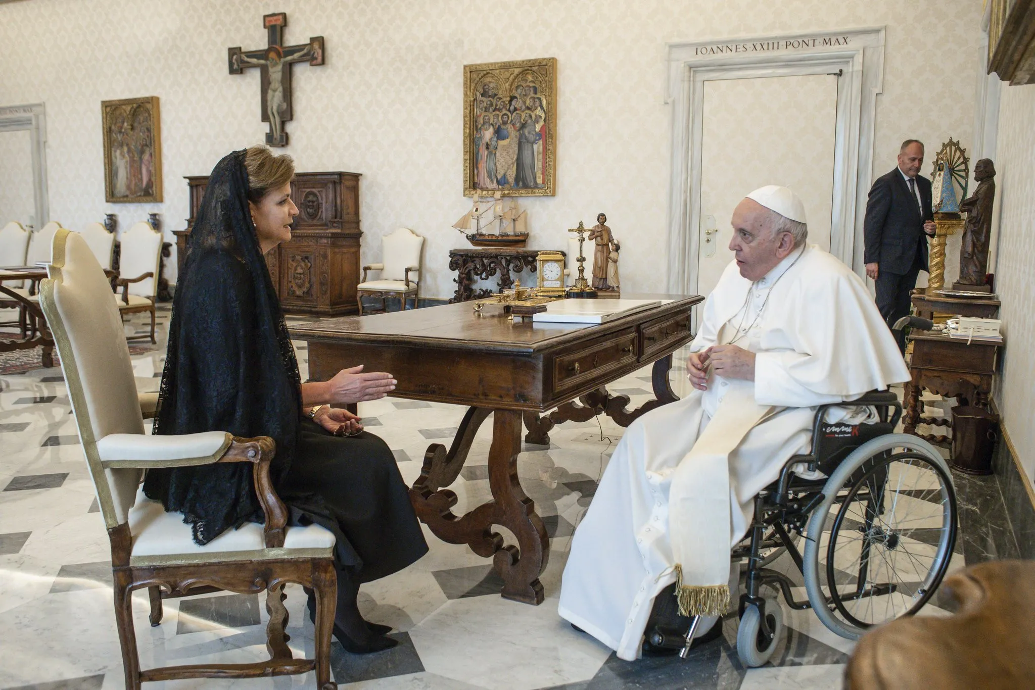 Raquel Peña pidió al papa reforzar petición de Abinader a favor de Haití